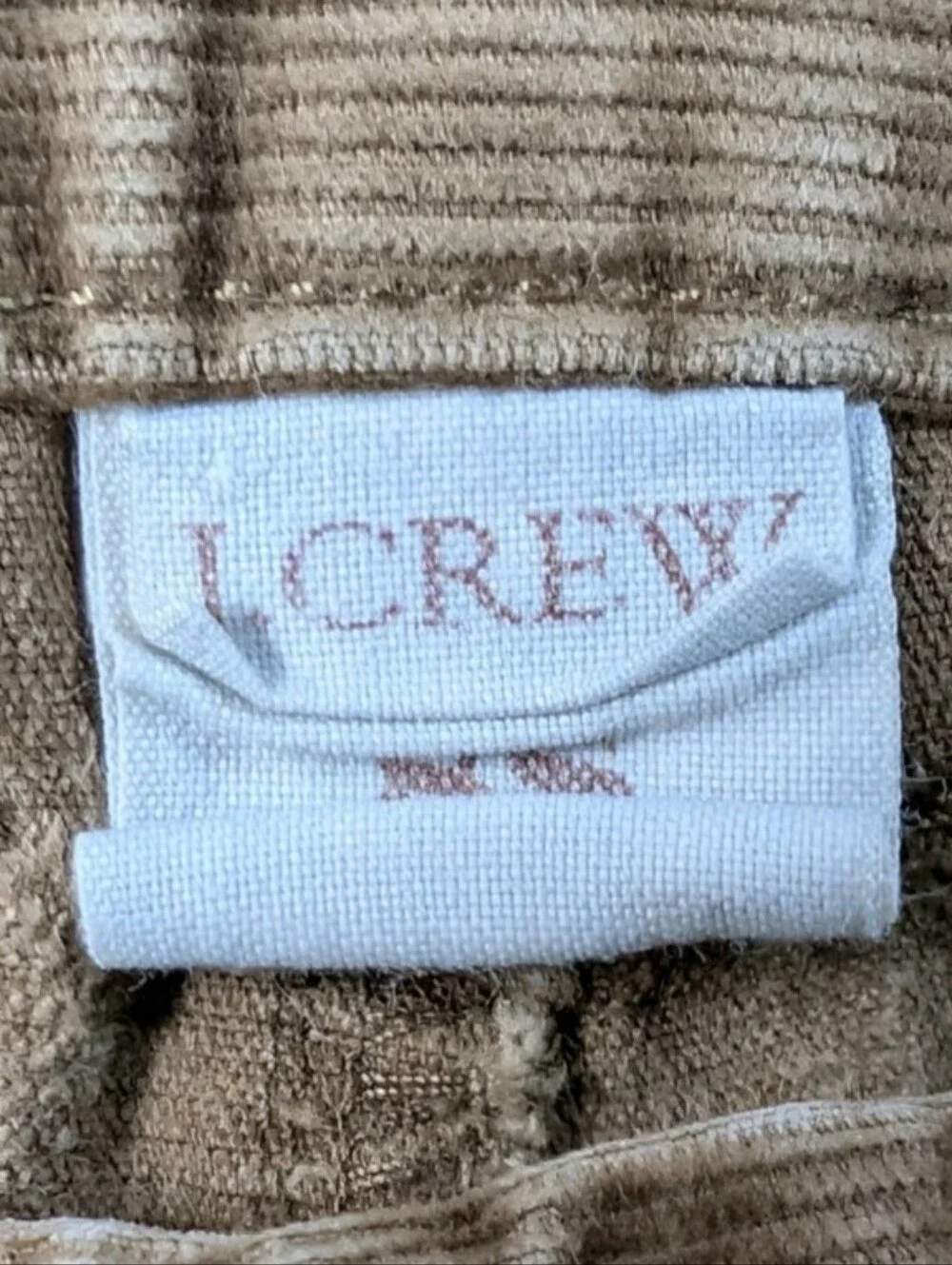 J. Crew Womens 8S Short Brown Corduroy Pants Favorite Fit Stretch Cords
